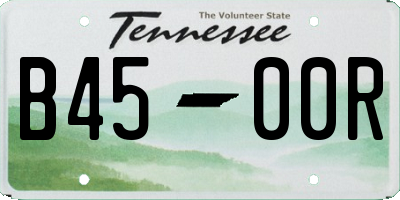 TN license plate B4500R