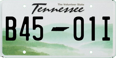 TN license plate B4501I