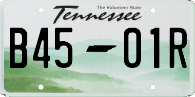 TN license plate B4501R