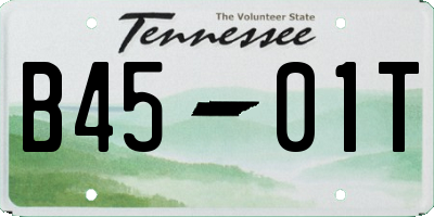 TN license plate B4501T
