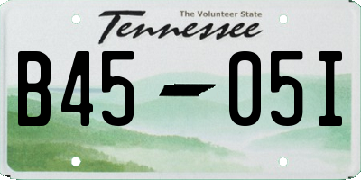 TN license plate B4505I