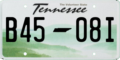 TN license plate B4508I