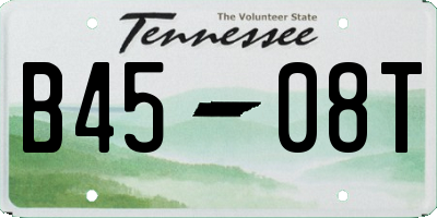 TN license plate B4508T