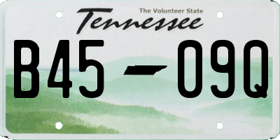 TN license plate B4509Q