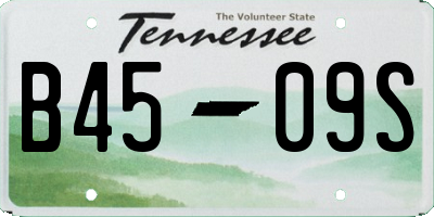 TN license plate B4509S