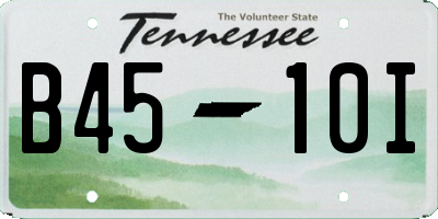 TN license plate B4510I