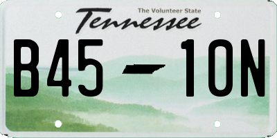 TN license plate B4510N