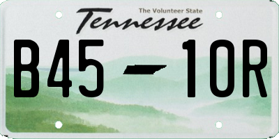TN license plate B4510R