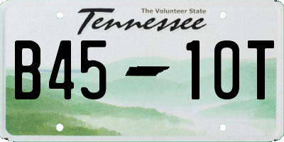 TN license plate B4510T