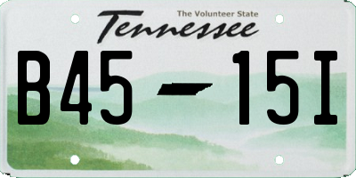 TN license plate B4515I