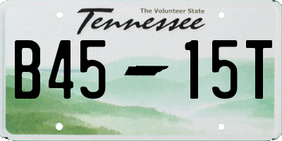 TN license plate B4515T