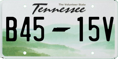 TN license plate B4515V