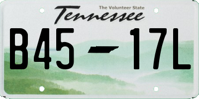 TN license plate B4517L