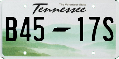 TN license plate B4517S
