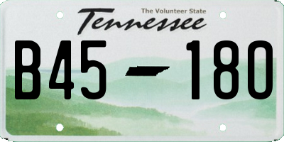 TN license plate B4518O