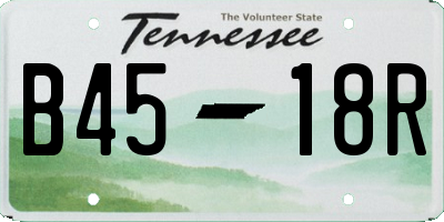 TN license plate B4518R