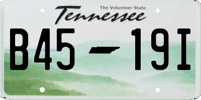 TN license plate B4519I