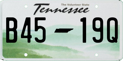 TN license plate B4519Q