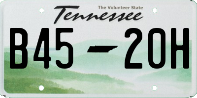 TN license plate B4520H