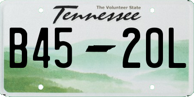 TN license plate B4520L