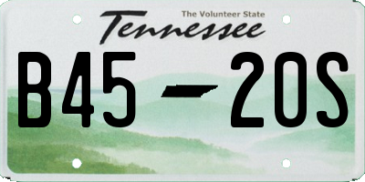 TN license plate B4520S