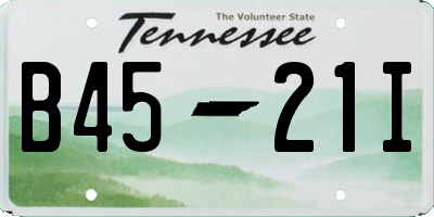 TN license plate B4521I