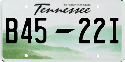 TN license plate B4522I