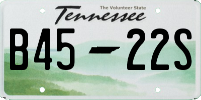 TN license plate B4522S