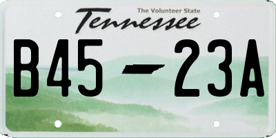 TN license plate B4523A
