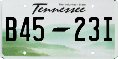 TN license plate B4523I