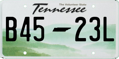 TN license plate B4523L
