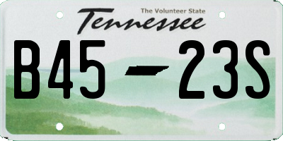 TN license plate B4523S