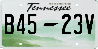 TN license plate B4523V