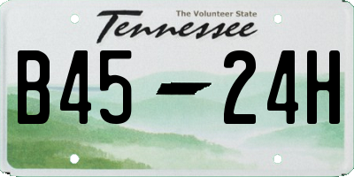 TN license plate B4524H