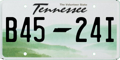 TN license plate B4524I