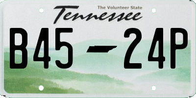 TN license plate B4524P