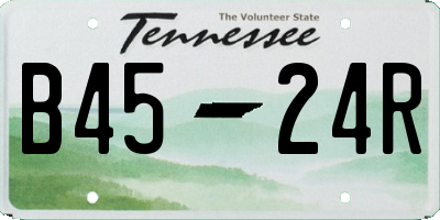 TN license plate B4524R