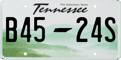 TN license plate B4524S