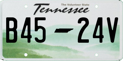 TN license plate B4524V