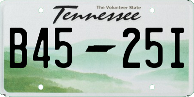 TN license plate B4525I