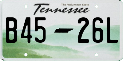 TN license plate B4526L