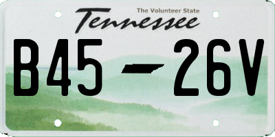 TN license plate B4526V