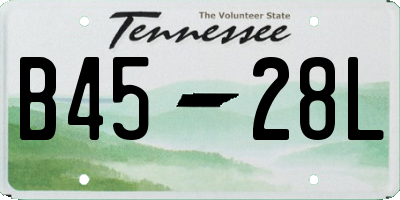TN license plate B4528L