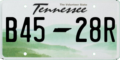 TN license plate B4528R