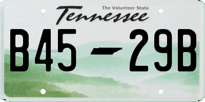 TN license plate B4529B