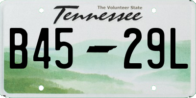 TN license plate B4529L