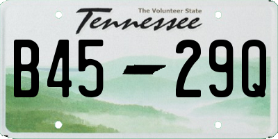 TN license plate B4529Q