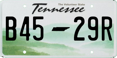 TN license plate B4529R