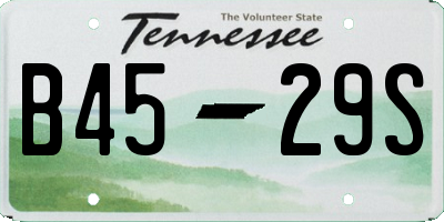 TN license plate B4529S