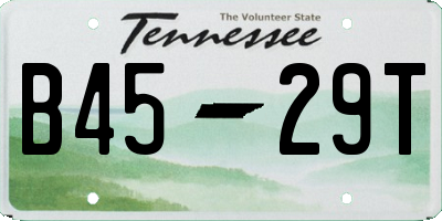 TN license plate B4529T